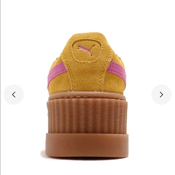 Puma X Fenty By Rihanna Cleated
Creeper Lace Up Suede Yellow Sz 9.5 - Picture 4 of 16